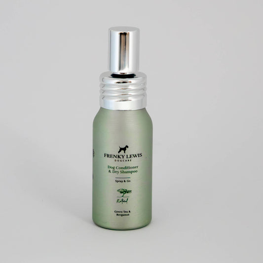 Tørshampoo & Balsam til hunde – Grøn te og bergamot – 30 ml Frenky Lewis B.V.