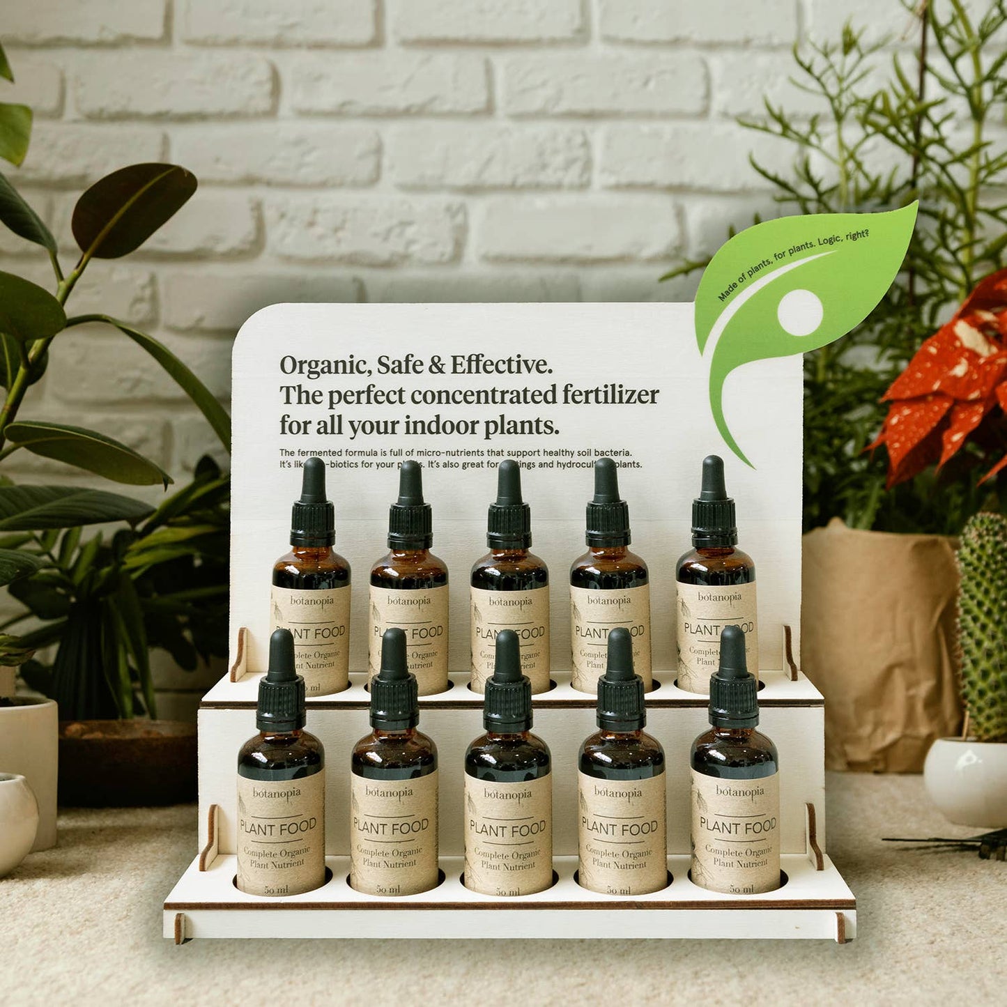 Komplet Økologisk Plantenæring - 50 ml
