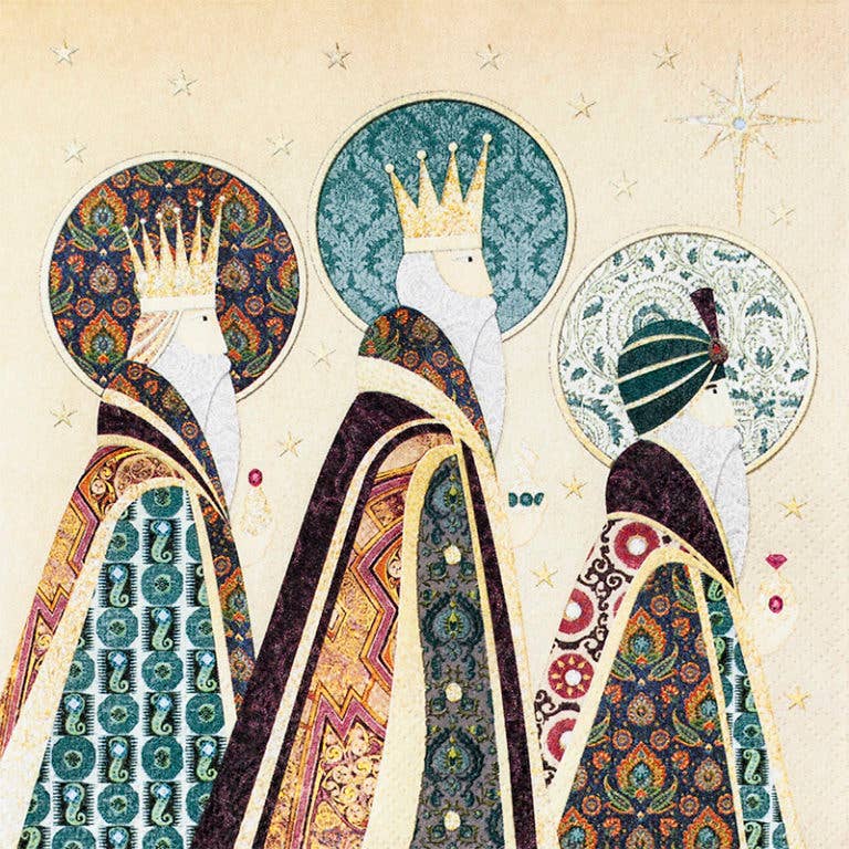 Frokostservietter Three Kings – 20 stk. – 33 × 33 cm | Home Fashion Frokost servietter Home Fashion - Carl Dietrich GmbH