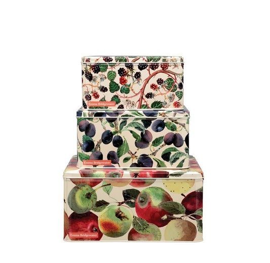 Sæt med 3 metal redekasser fruit- Emma Bridgewater