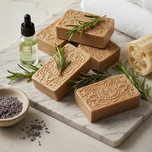 Aleppo Hårsæbe med Rosmarinolie – Naturlig Shampoo til Fedtet Hår 100g Aleppo sæbe Finigrana