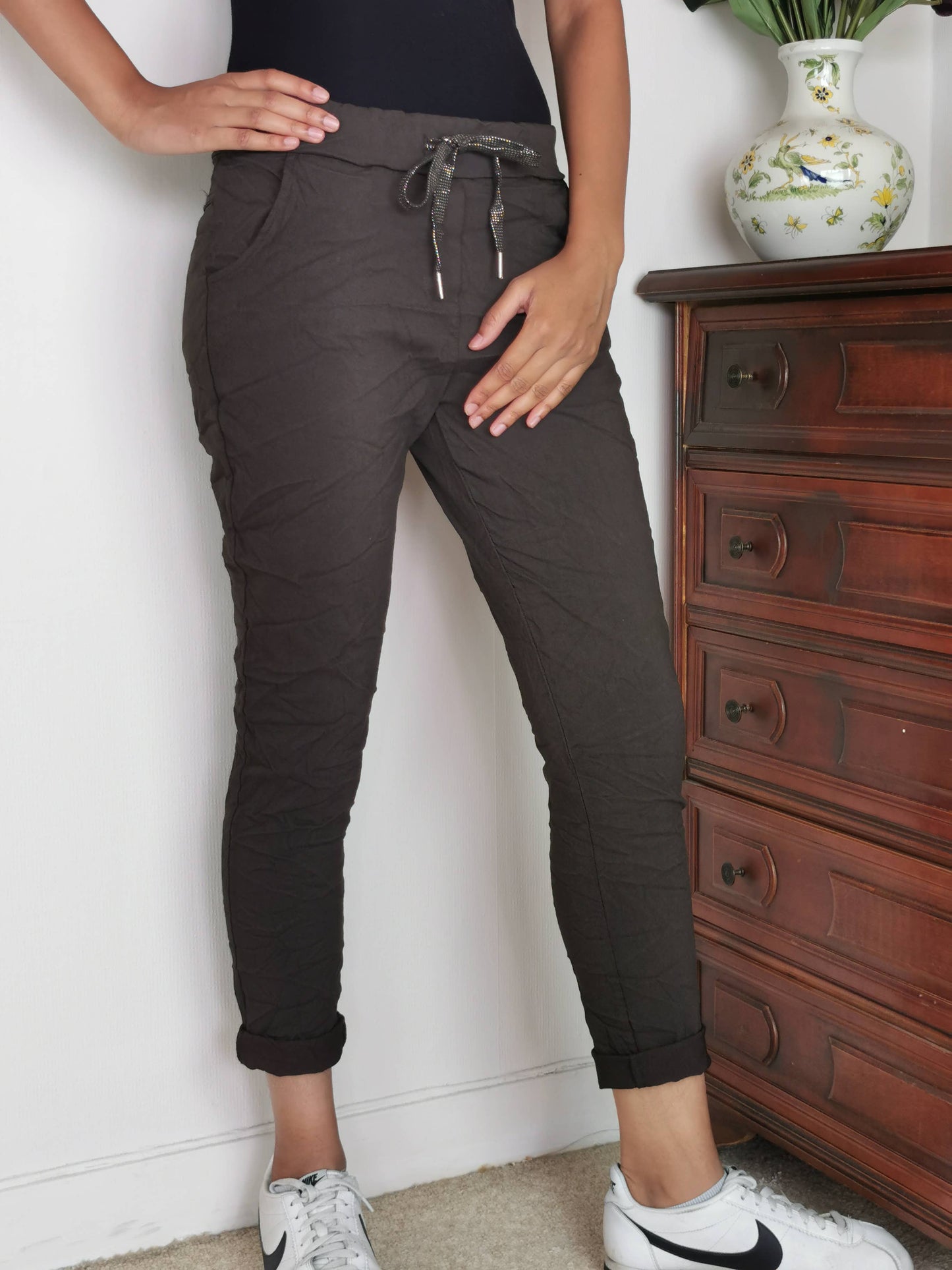 Miracle Buks Panta med Lommer - Flere Farver | ZAFA PARIS ZAFA PARIS brun