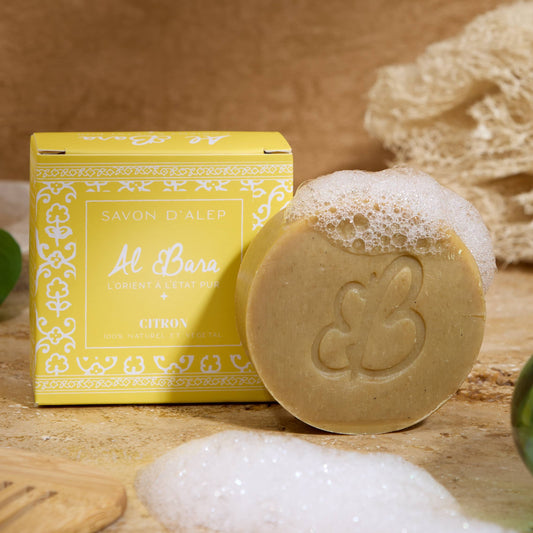 Aleppo Sæbe med Citrus - Håndlavet 50g/100 g Aleppo sæbe Al Bara Savon d'Alep 50 gram