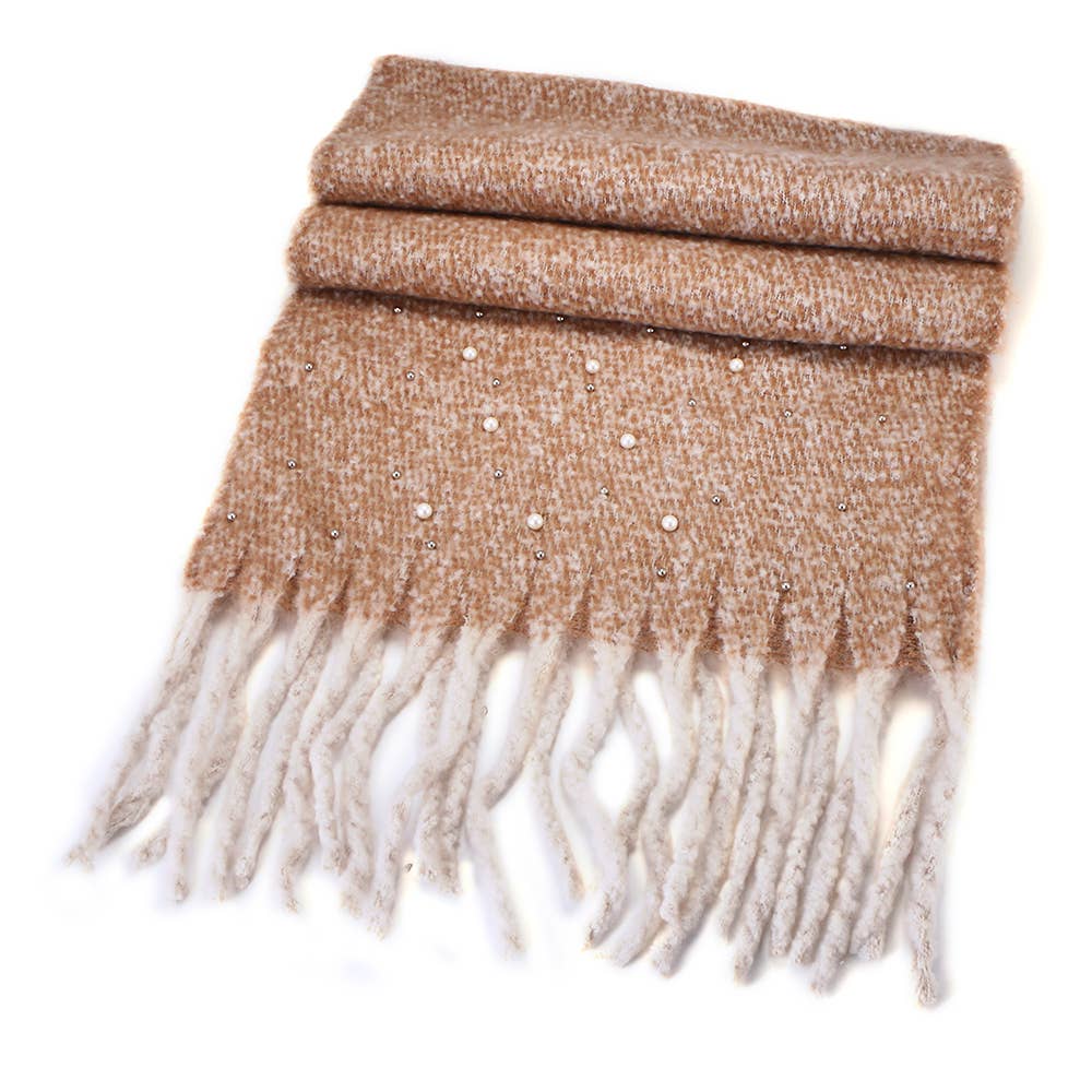 Celtic Varmt Tørklæde med Perlemorsperler - 50 x 190 cm Celtic Ore Crafts