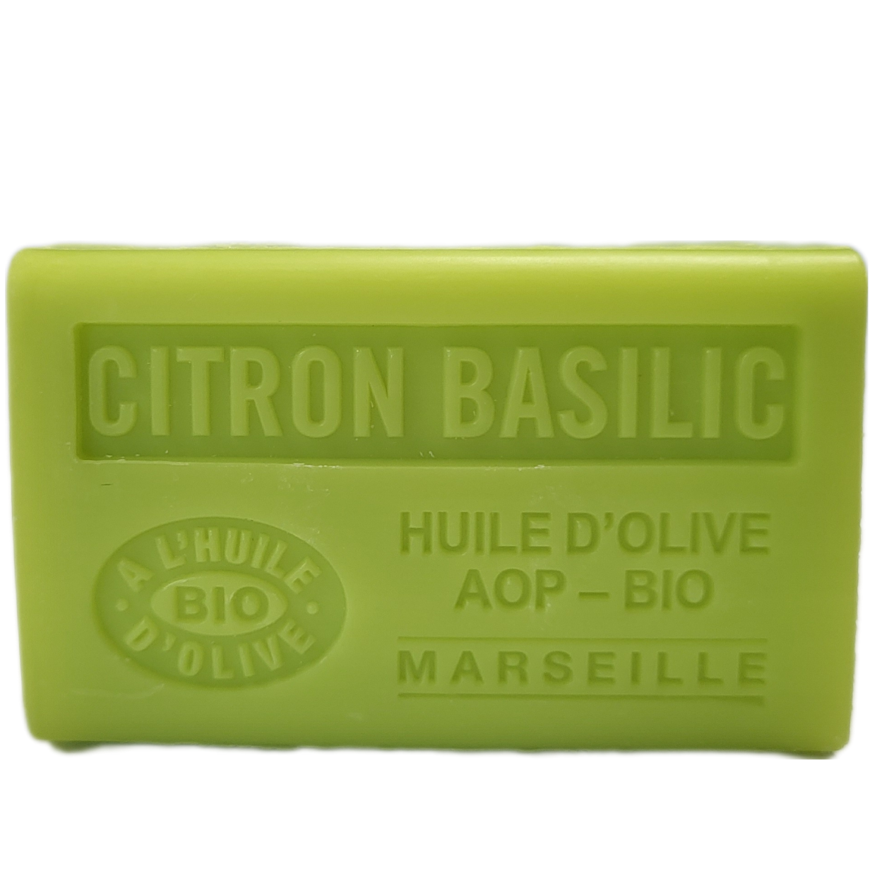 Økologisk Olivenoliesæbe med Citron & Basilikum - Provence Marseille sæbe Savons.nl - Savon de marseille distributeur
