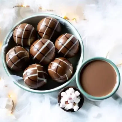 Chokoladebombe med miniskumfiduser – 45 g – 1 stk. Chokolade ADG Diffusion