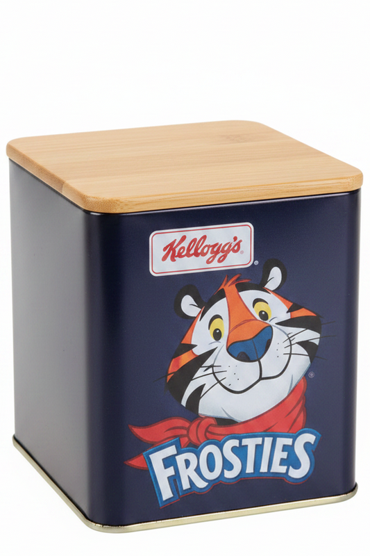 Kellogg's Metal Dåse med Trælåg Kellogs Marineblå