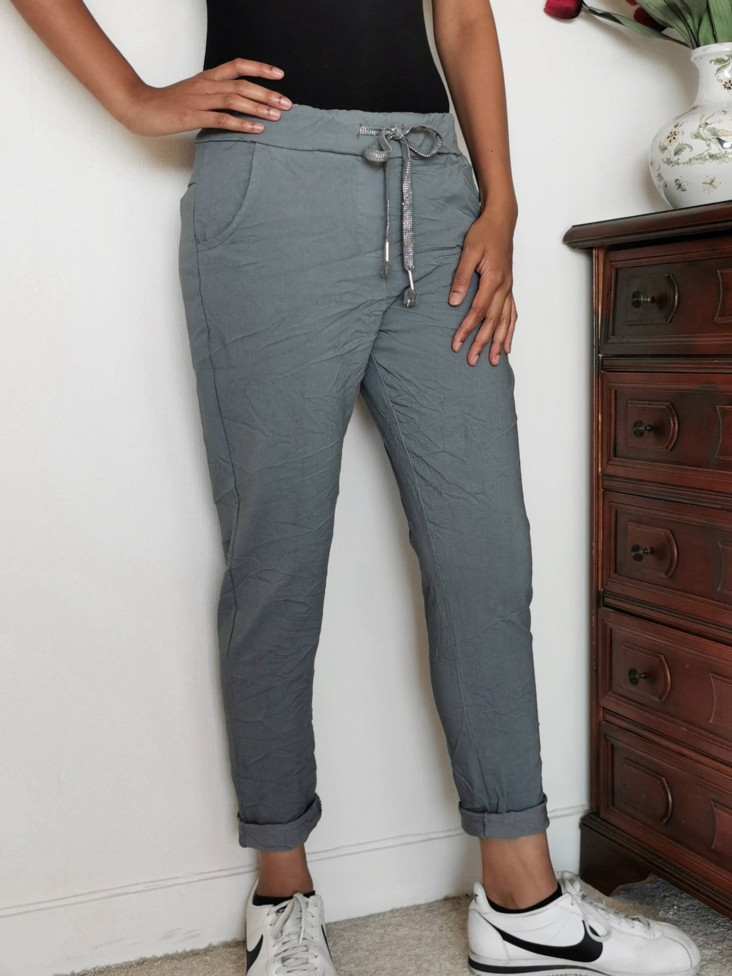 Miracle Buks Panta med Lommer - Flere Farver | ZAFA PARIS ZAFA PARIS Mørk grå