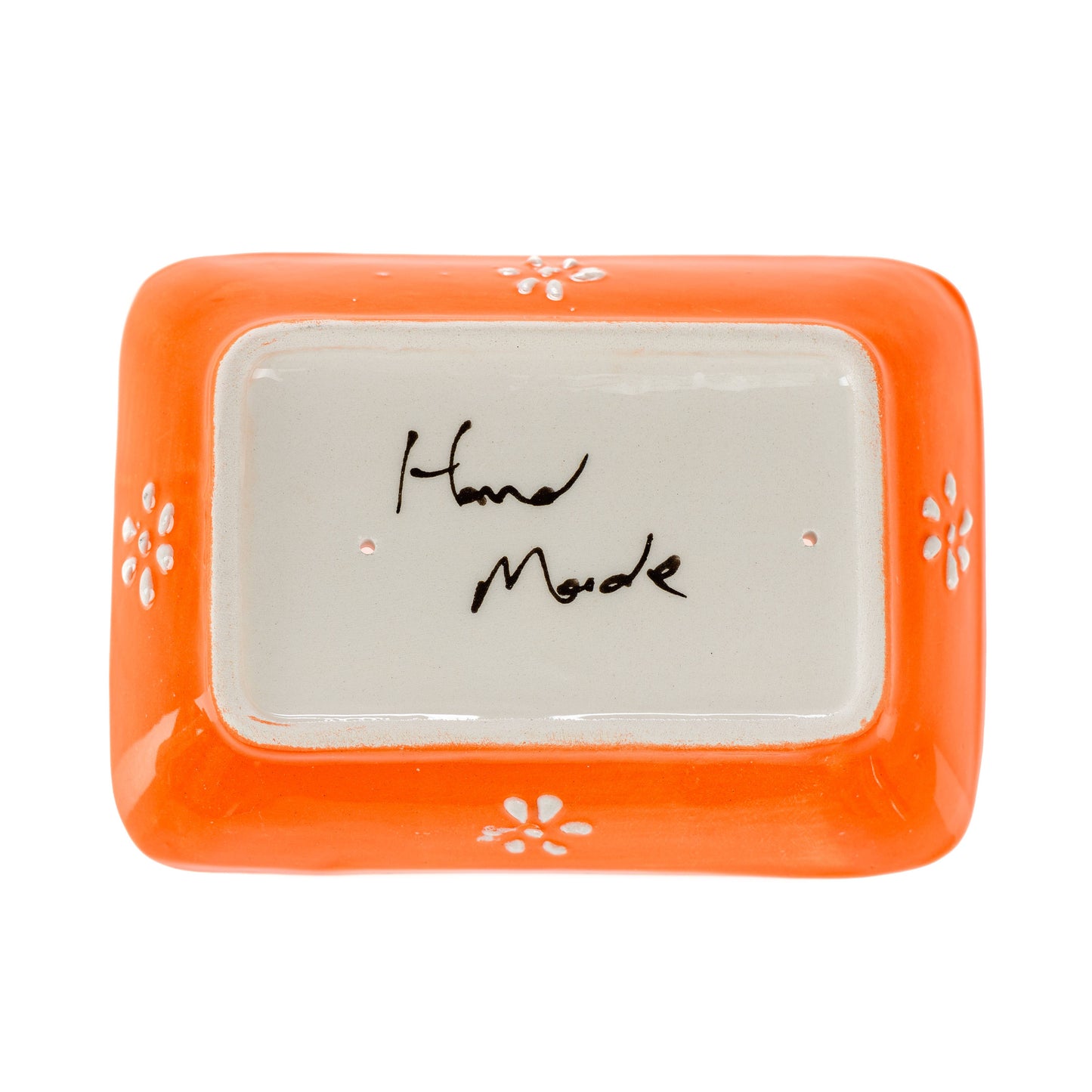 Håndlavet Keramisk Sæbeskåle med Dræn - Farverig Håndmalet Sæbeholder