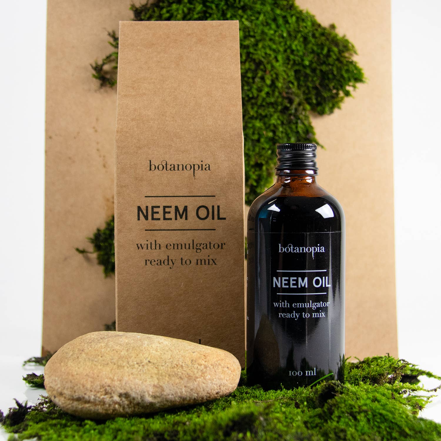 Neemolie Plantebeskyttelse, Koldpresset, 100 ml Botanopia