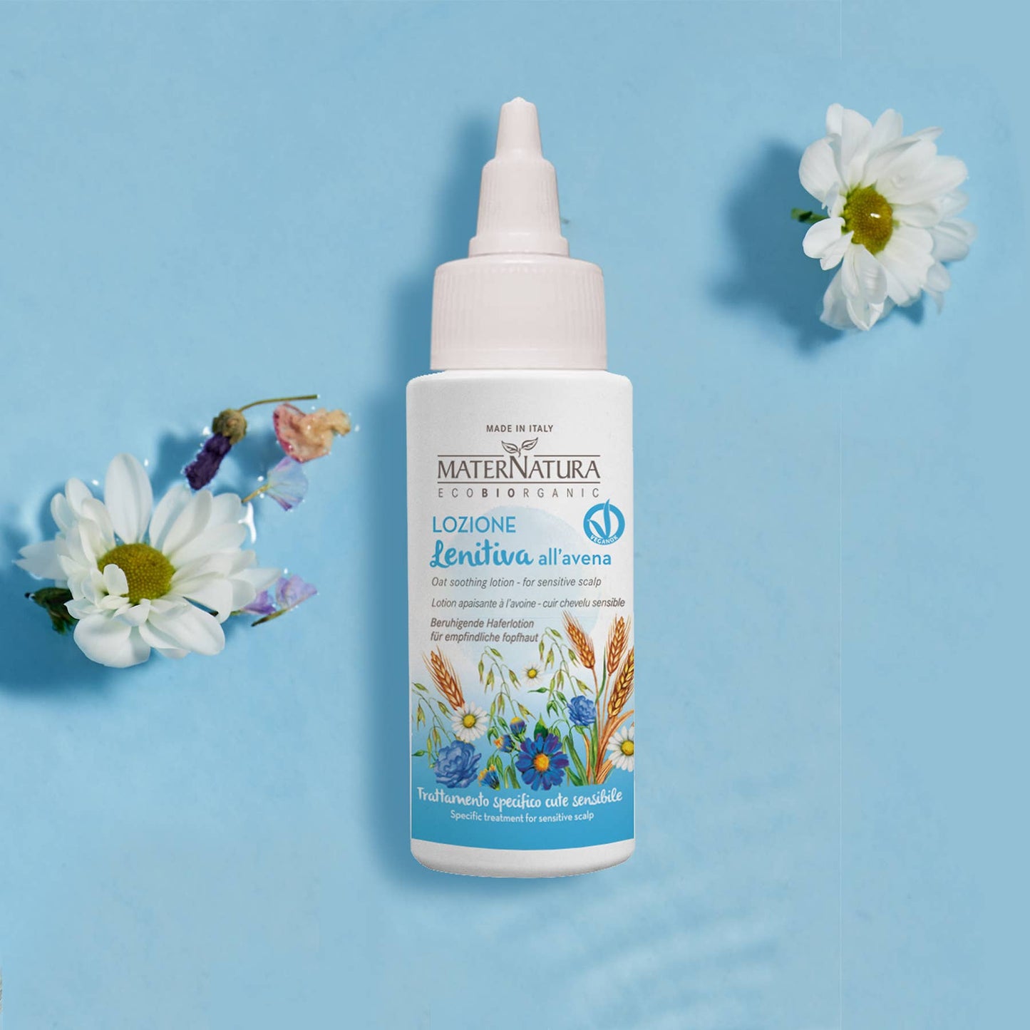 Beroligende Hovedbundslotion 150ml – Havre til Følsom Hud MaterNatura