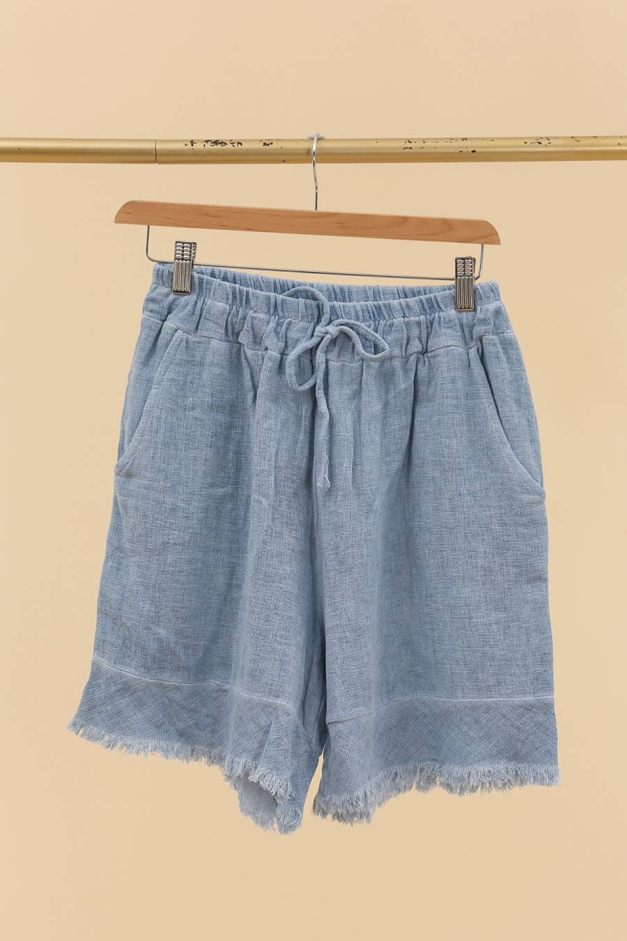 Shorts i 50% bomuld og 50% hør – LÉA & LUC