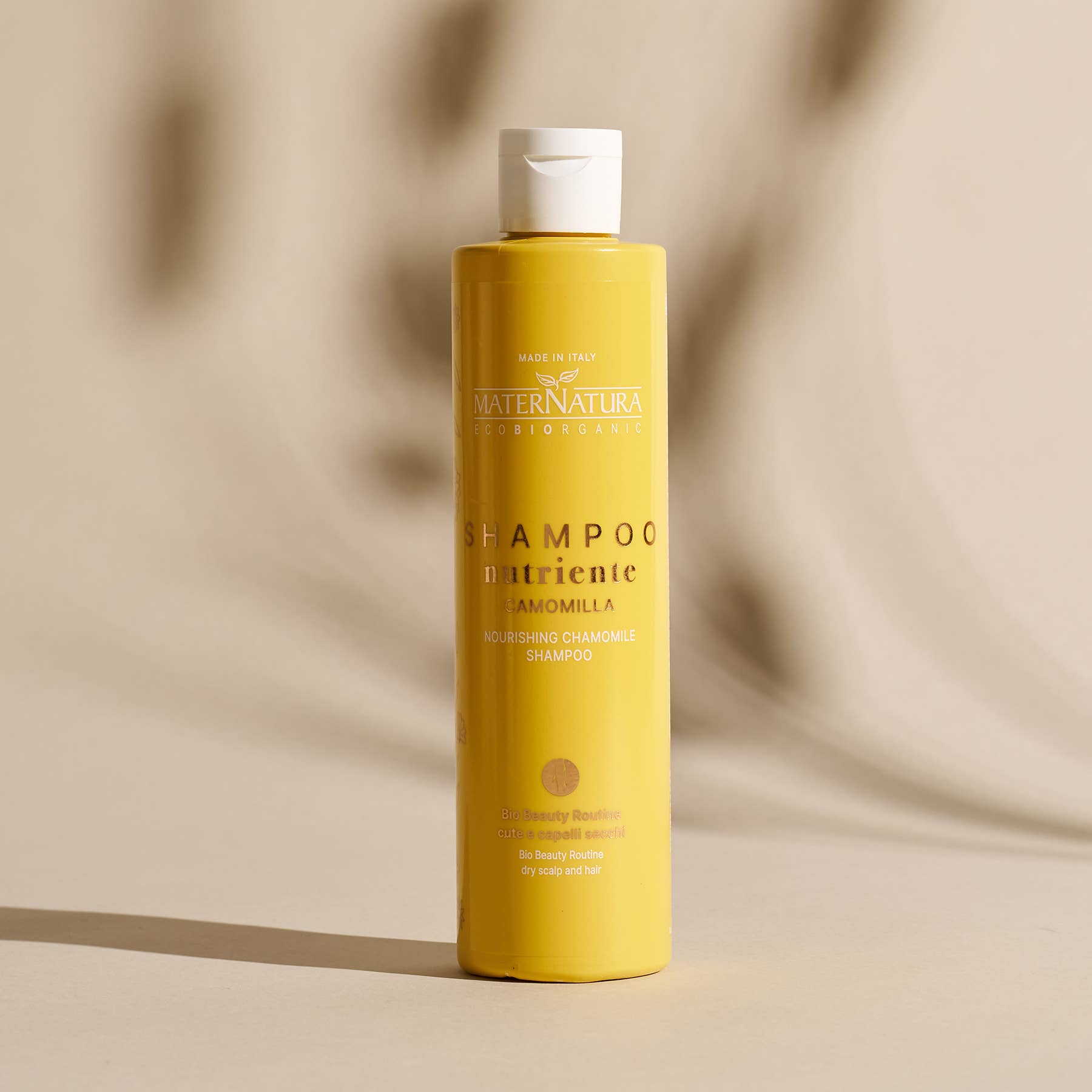 Nærende Kamille Shampoo 250ml – Til Tørt Hår og Hovedbund MaterNatura