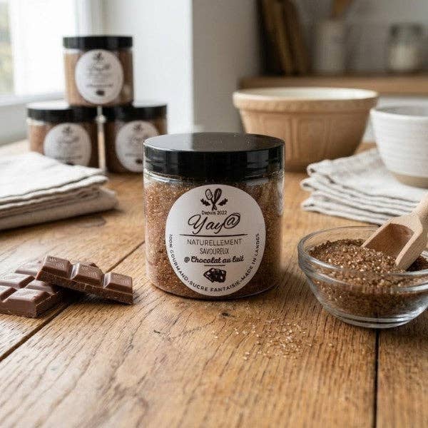 Aromatiseret sukker – Mælkechokolade – 200g | ADG Diffusion Honning & Sødemidler ADG Diffusion