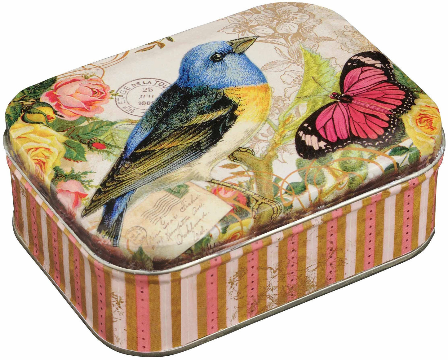 Nostalgi Bird & Butterfly - Rektangulær opbevaringsdåse Køkkenopbevaring Maison Royal Garden