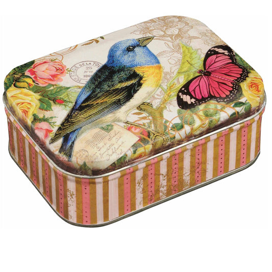 Nostalgi Bird & Butterfly - Rektangulær opbevaringsdåse Køkkenopbevaring Maison Royal Garden