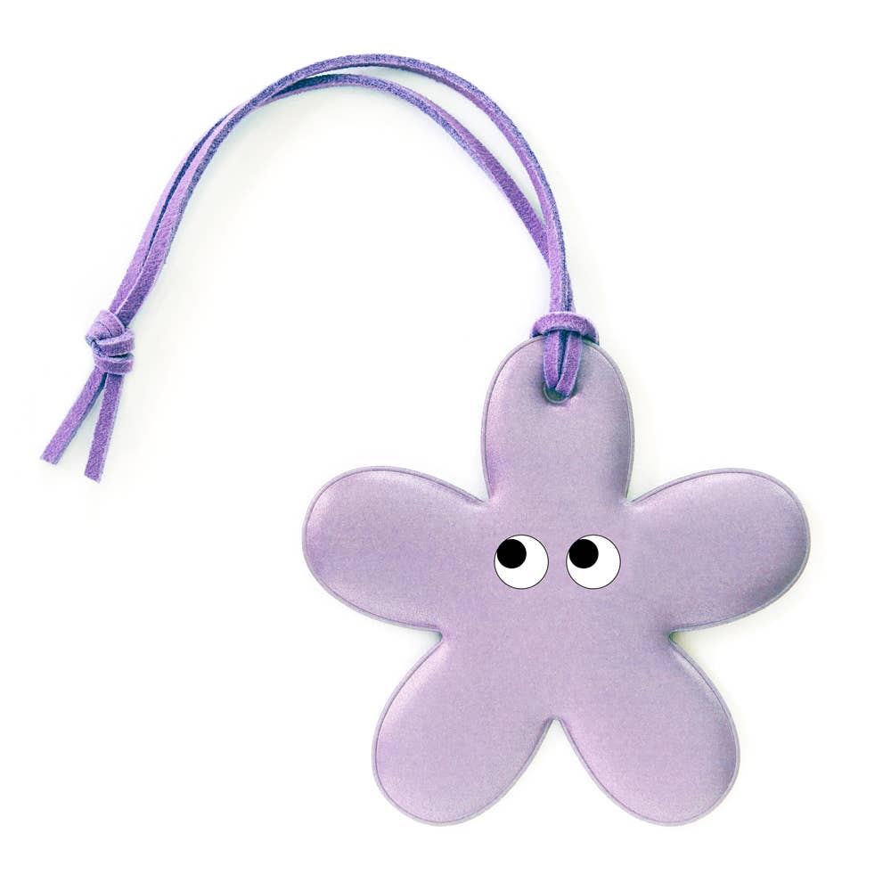 Reflekterende Taskecharme – Lilla Blomst | Firefly Reflectors Refleks Firefly Reflectors