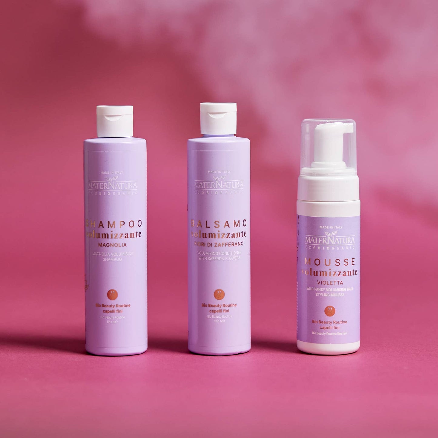 Volumenshampoo 250ml – Magnolia til Fint Hår MaterNatura