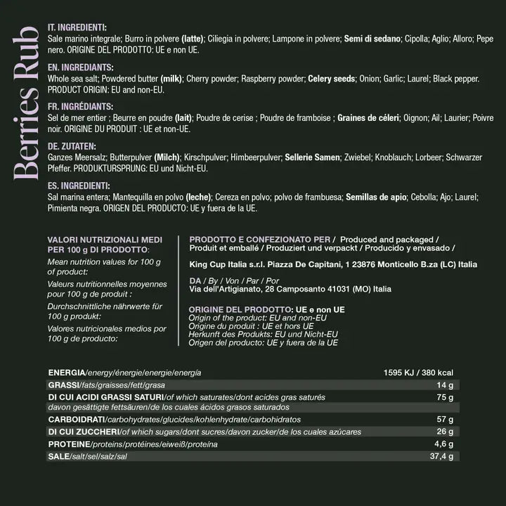 BBQ King Berries Rub – Kirsebær & Hindbær BBQ King