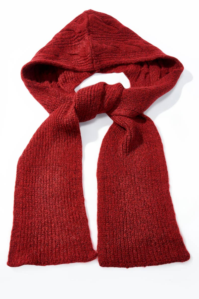 2-i-1 hue og halstørklæde