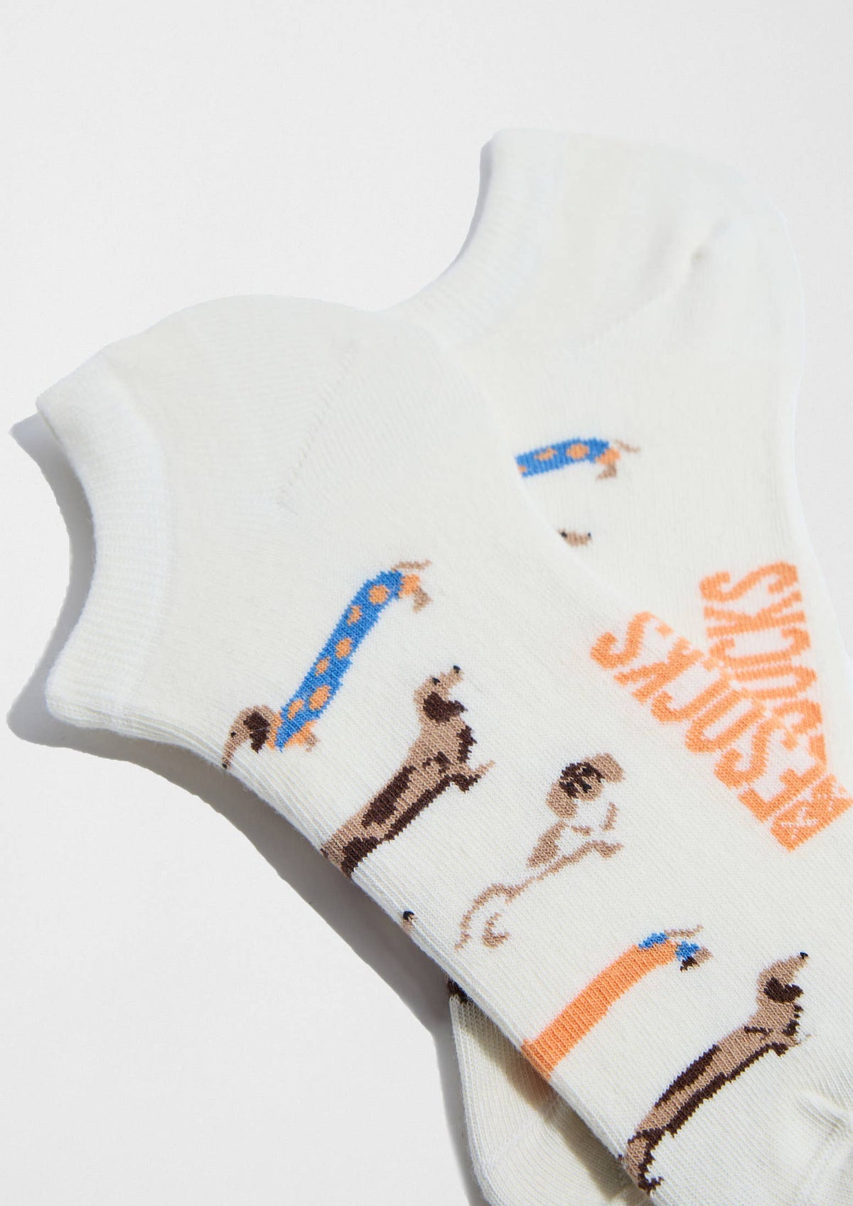 BePets Off White - ankelsokker i 100% økologisk bomuld Strømper BESOCKS