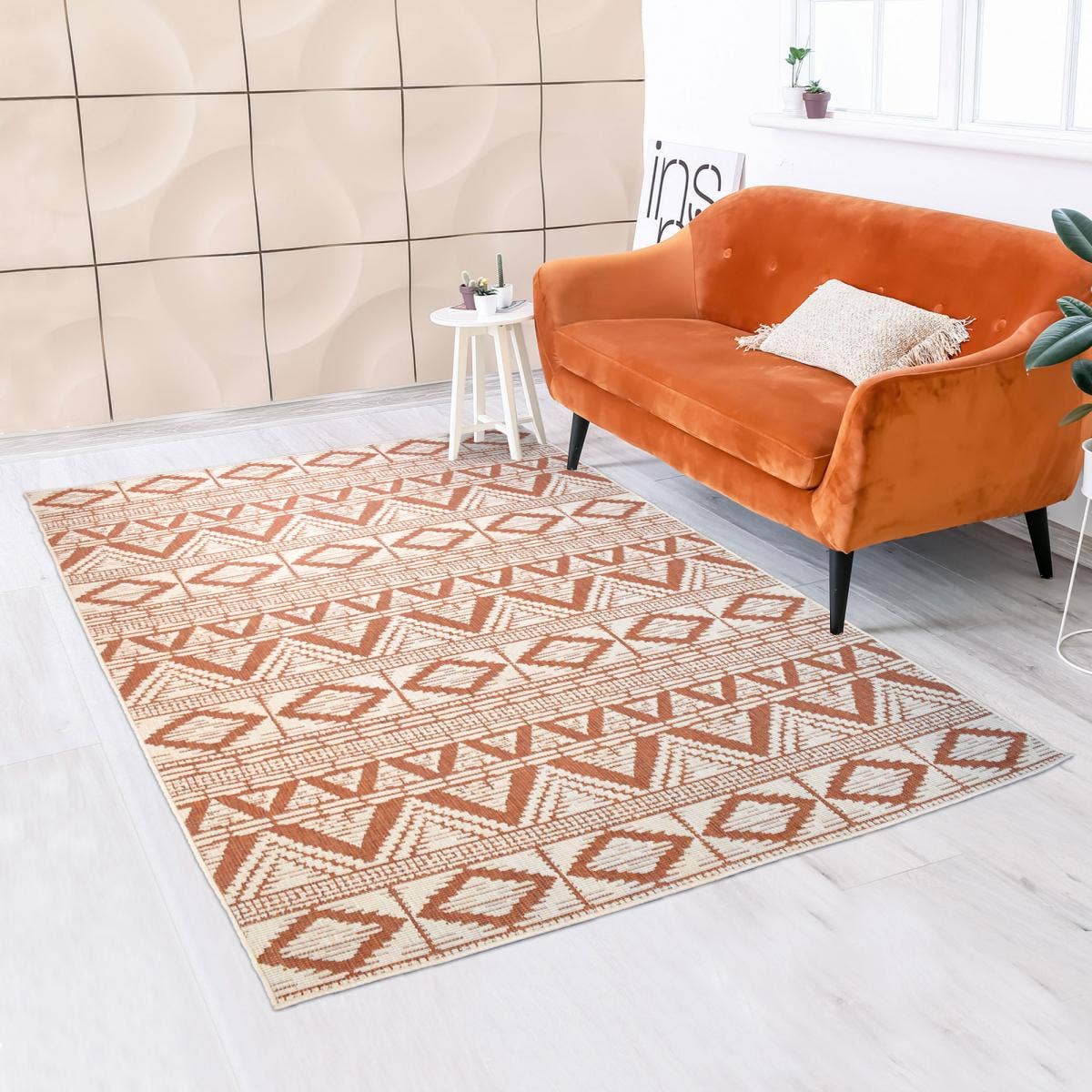 Vendbar Rød 80x150 Cm Udendørs Tæppe