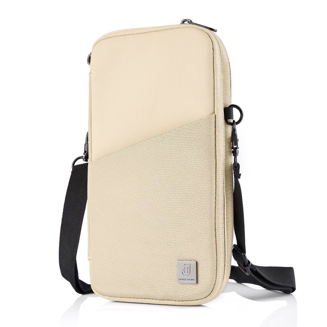 Rejseorganizer til Pas & Kort - RFID-Beskyttelse & Vandtæt | James Hawk Luggage & Bags James Hawk Beige