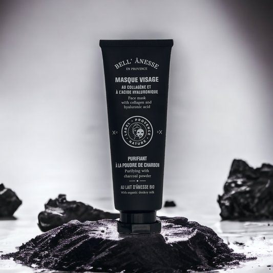Rensende Charcoal Æselmælk Ansigtsmaske - 120ml