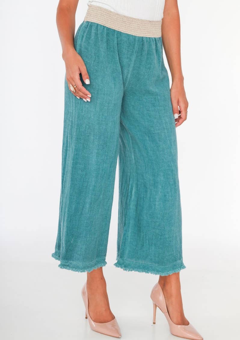 Bomuld & Hør Bukser - Flere Farver LINEN & COTTON HOUSE