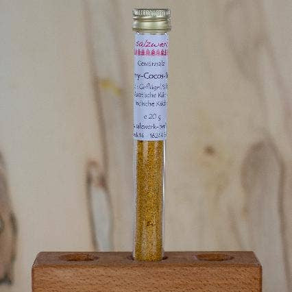 Karry-Kokossalt i Reagensglas – 20 g | Salzwerk Berlin Salzwerk Berlin