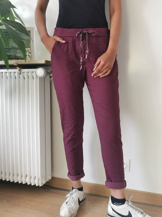 Miracle Buks Panta med Lommer - Flere Farver | ZAFA PARIS ZAFA PARIS bordeaux