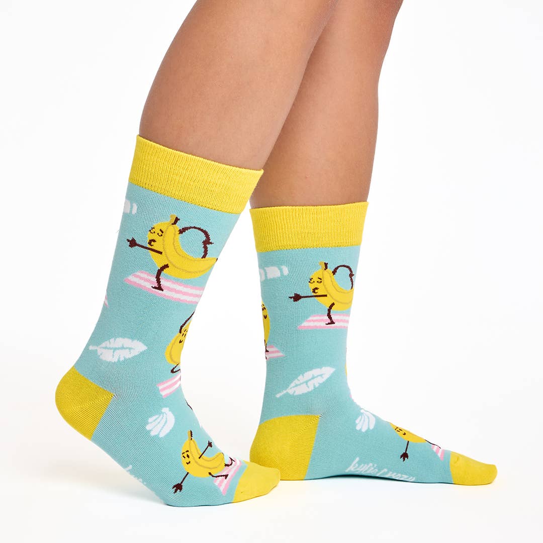 Sjove bomuldssokker, sømløse unisex, Platano Sokker KYLIE CRAZY