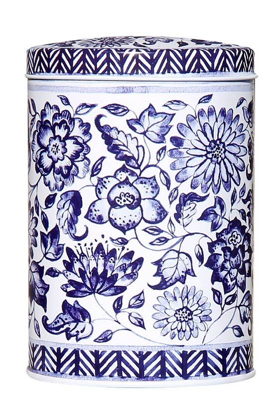 Metaldåse Blå & Hvid – Kinesisk Inspireret Design Køkkenopbevaring Maison Royal Garden