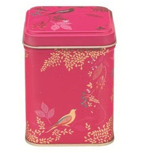 Tedåse Tin Pink med Fugle 100g - Sara Miller London Køkkenopbevaring Sara Miller London