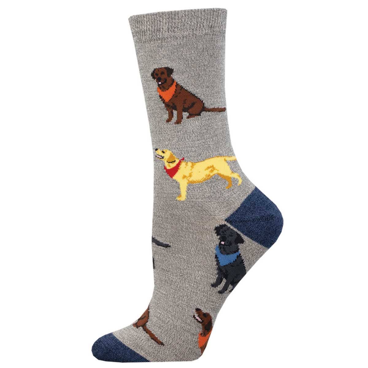 Sokker med labrador | Socksmith Socksmith Europe 36/40 Grå