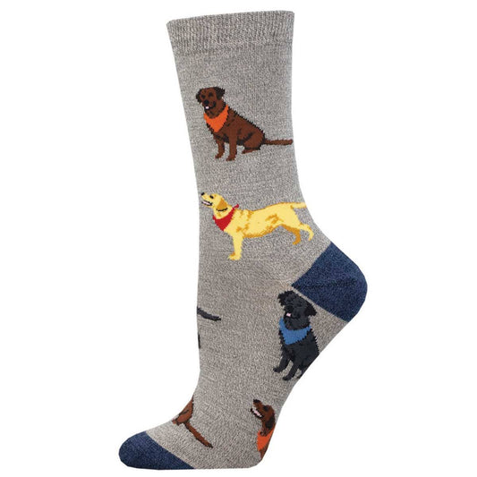 Sokker med labrador | Socksmith Socksmith Europe 36/40 Grå