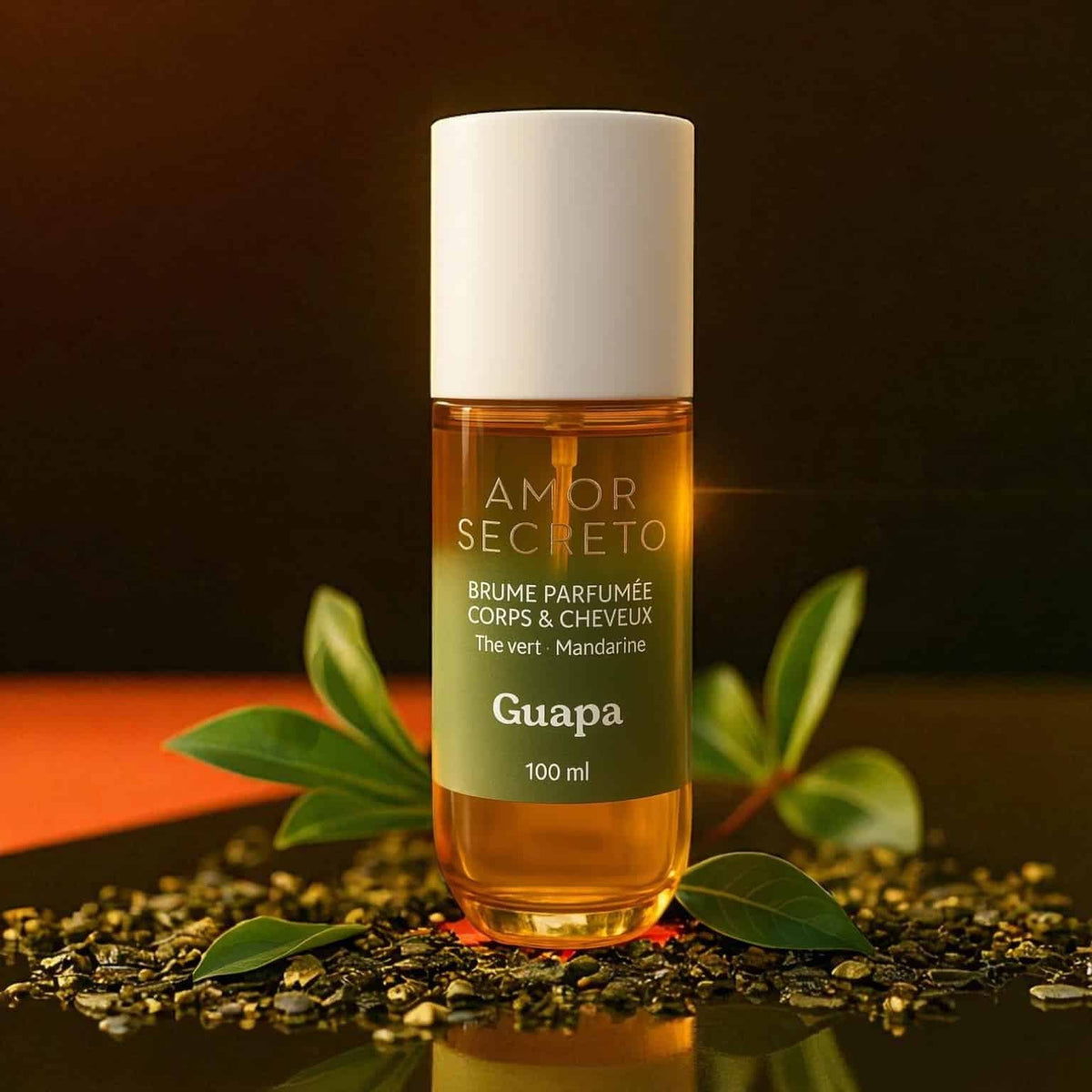 Parfumeret mist til krop og hår – Guapa – Grøn te og mandarin – 100 ml Plejende produkter Amor Secreto