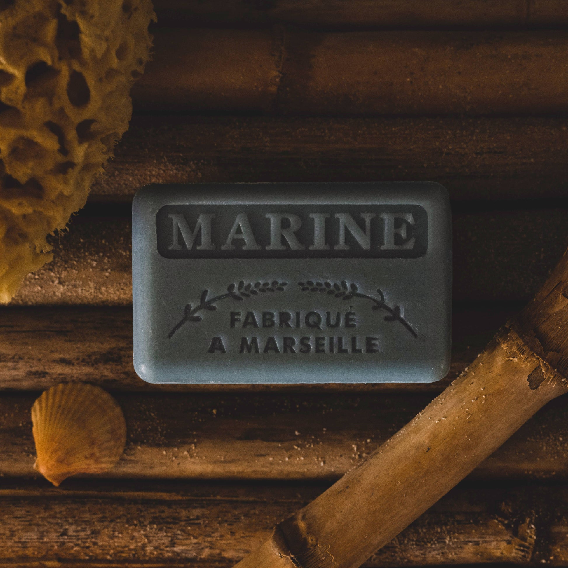 Marseille Sæbe Marine 125g - Håndlavet med Sheasmør Marseille sæbe Savons.nl - Savon de marseille distributeur