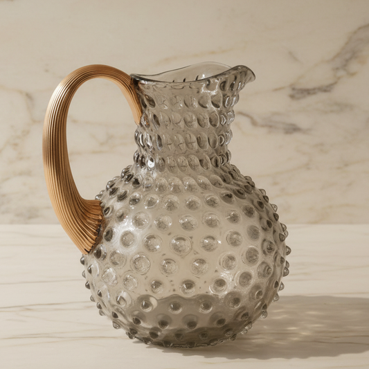 Kande 2 liter Hobnail pindsvin cashmere med 24 karat guldhank Anna Von Lipa Anna Von Lipa