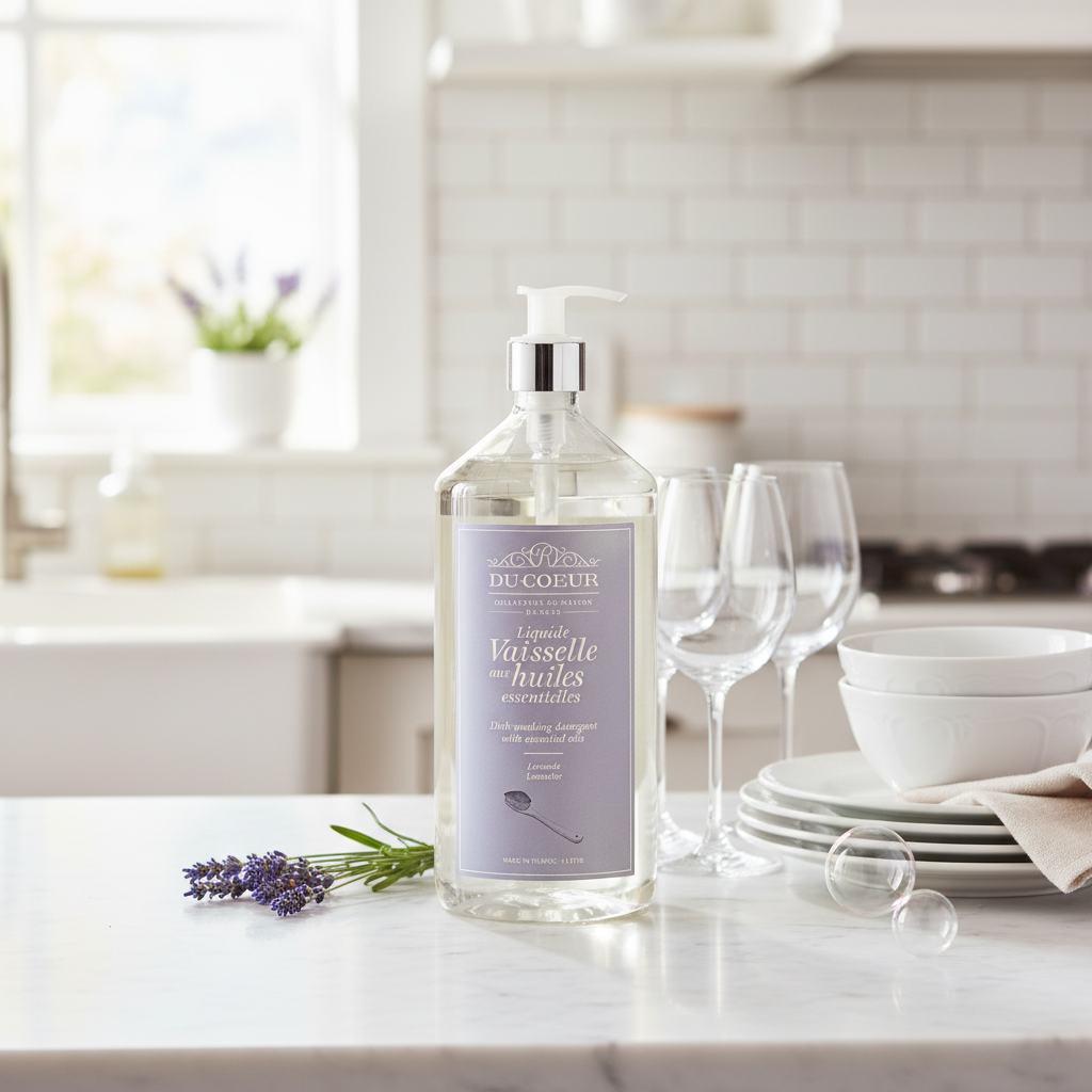 Fransk Opvaskemiddel Lavendel 1L - Du Coeur med Pumpe Du Coeur