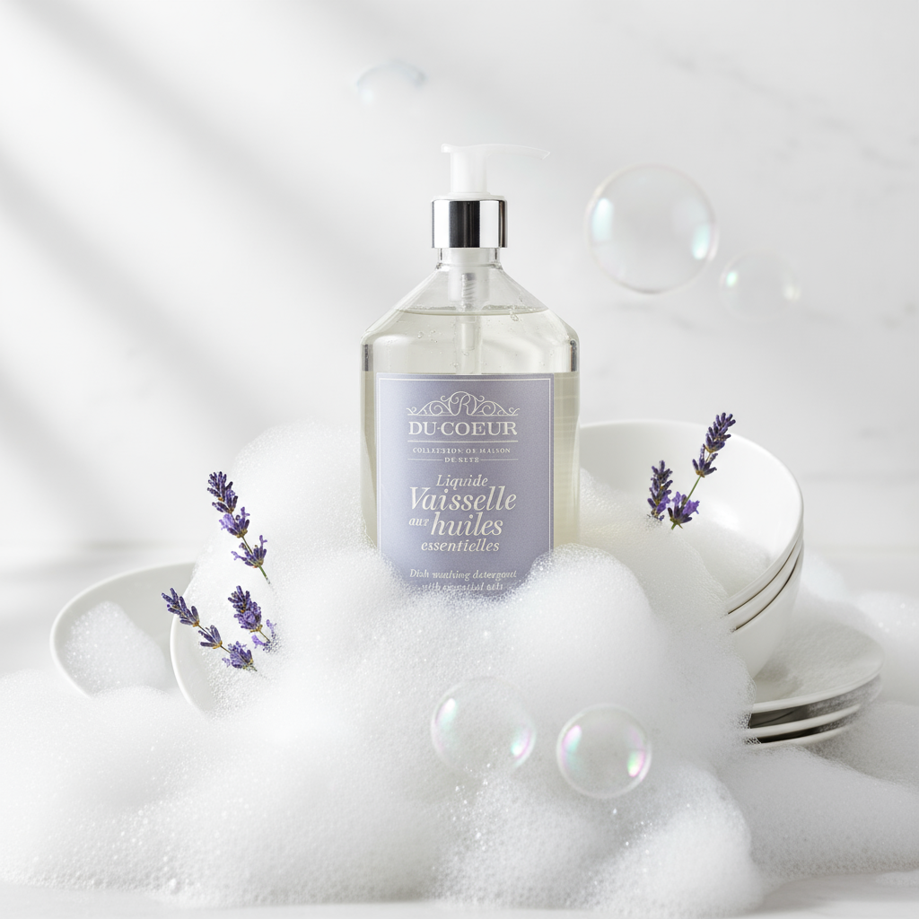 Fransk Opvaskemiddel Lavendel 1L - Du Coeur med Pumpe Du Coeur