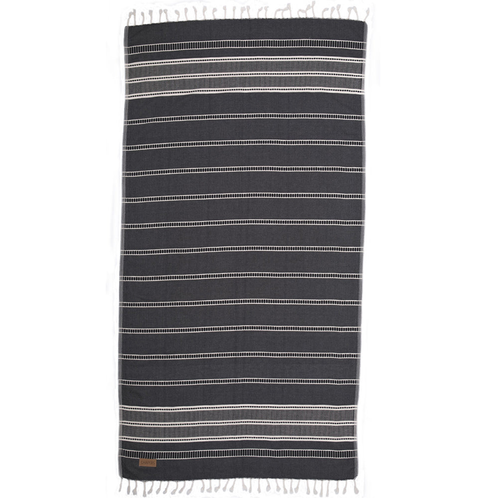 Hammam Håndklæde sort 90 x 180cm