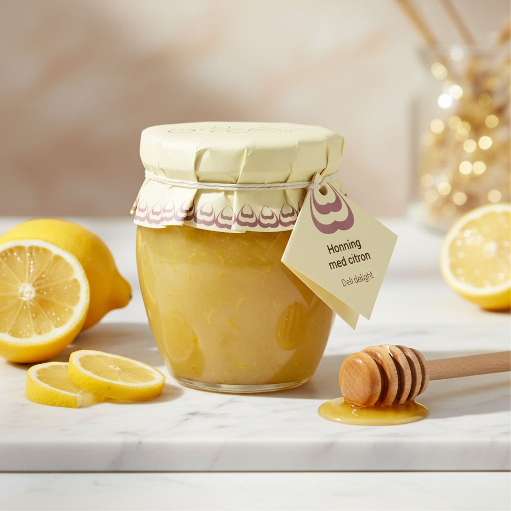 Honning med Citron 250g Honning & Sødemidler Weibel