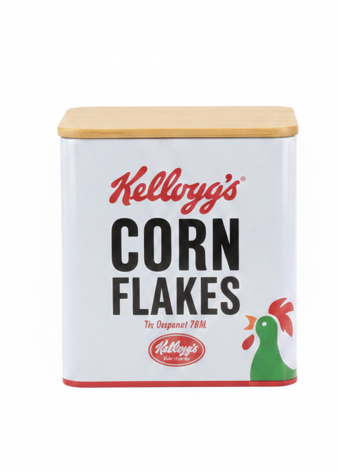 Hvid Corn Flakes dåse