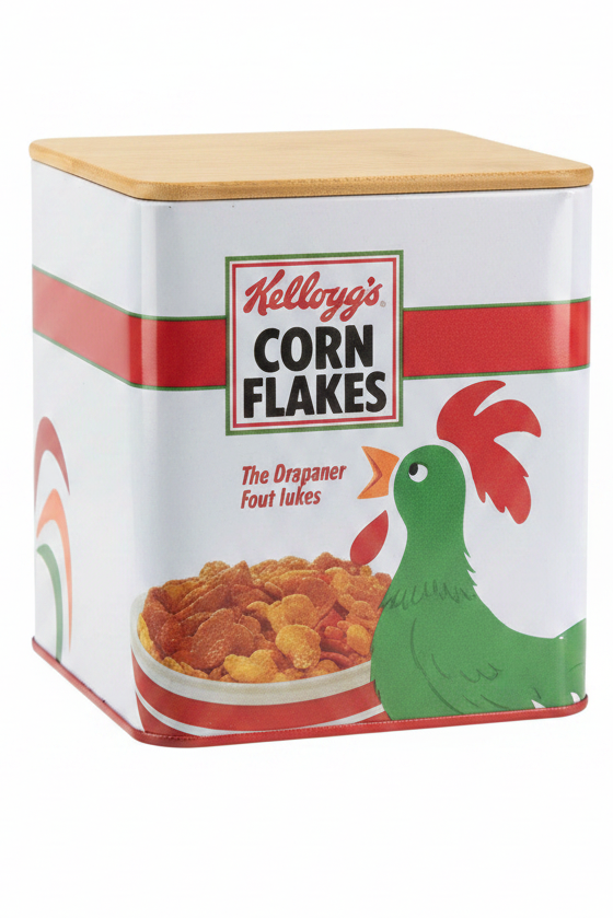 Hvid Kellogg's dåse