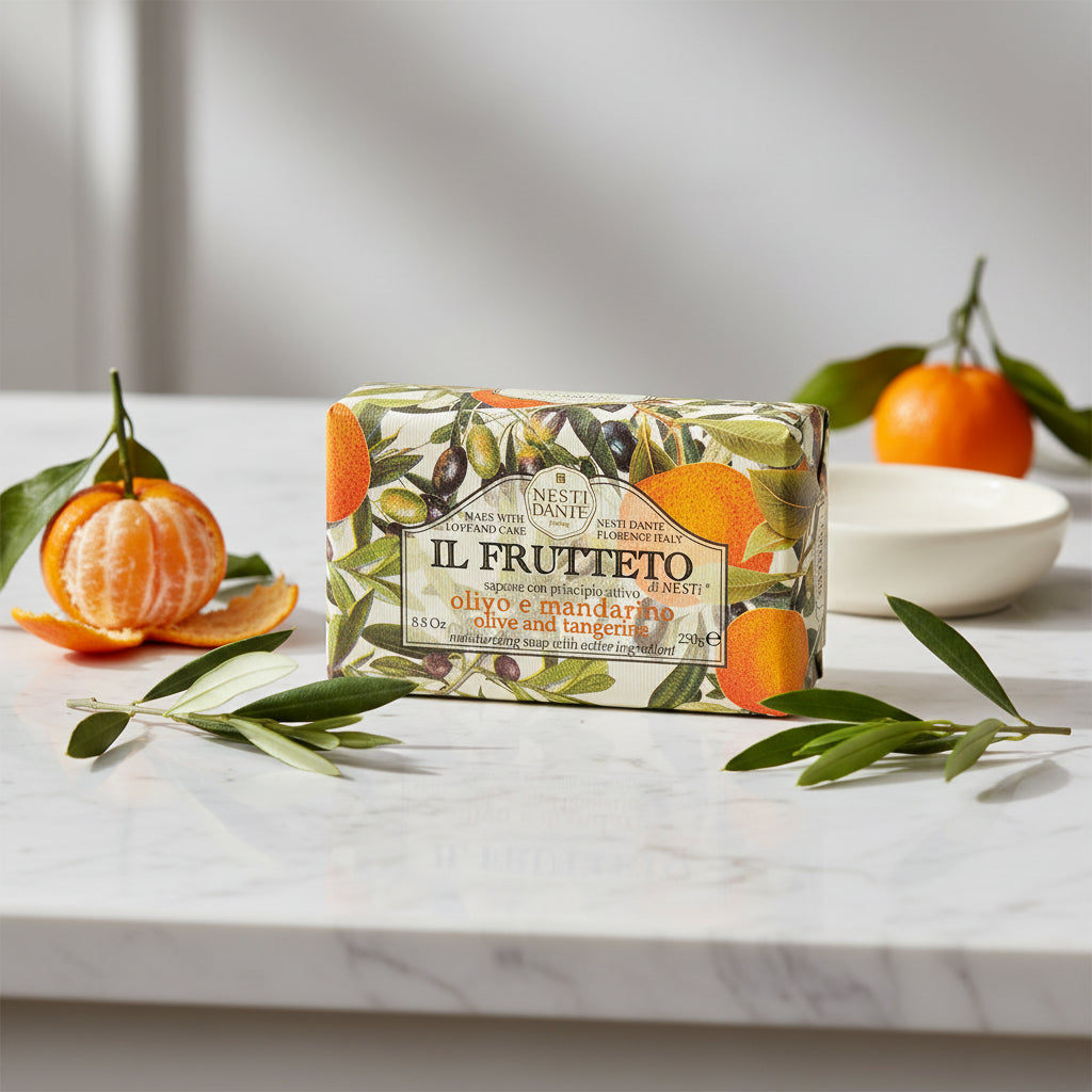 Nesti Dante Il Frutteto - Olive & Mandarin Sæbe 250g Italiensk fast sæbe Nesti Dante