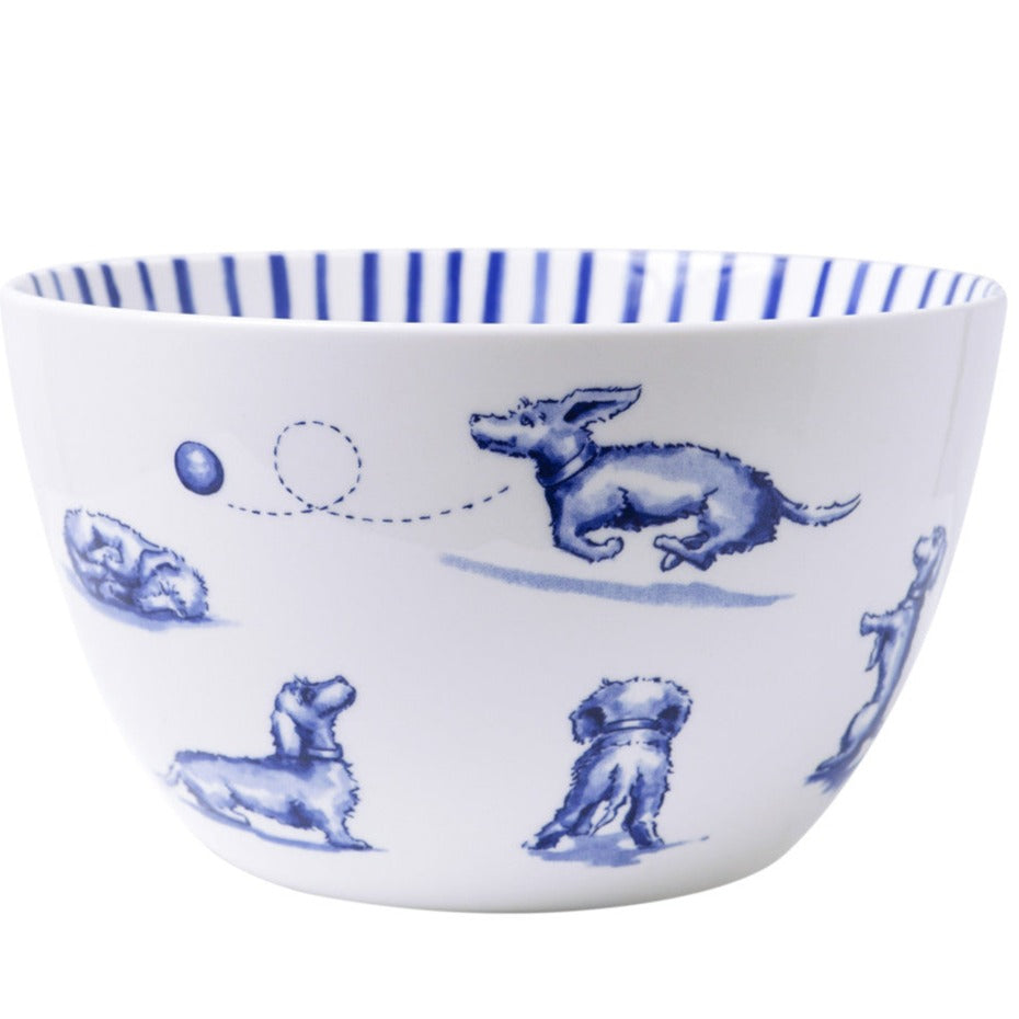 Suppe skål gravhund Heinen Delfts Blauw