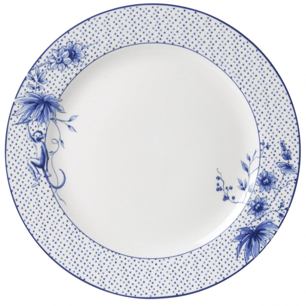 Middagstallerken med aber Heinen Delfts Blauw