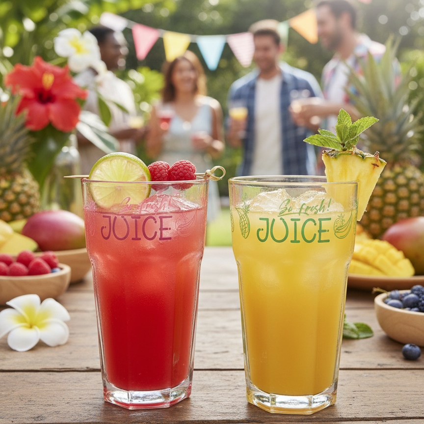 Juice glas til sommerfest