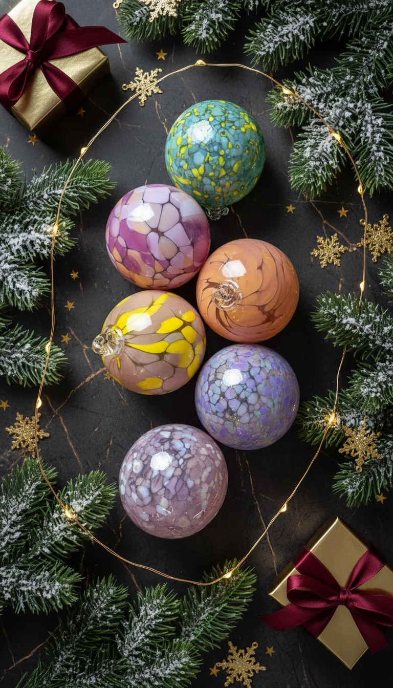 Anna Von Lipa Julekugle i Glas - Confetti Anna Von Lipa